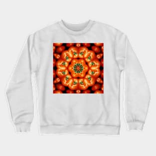 Vegetarian Kaleidoscope, Fruit Fantasy Patterns. Two Tomato Crewneck Sweatshirt